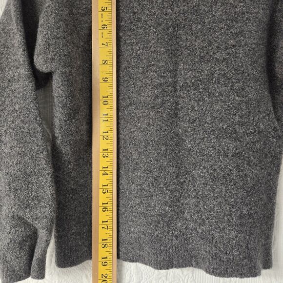 Cullen Men Merino Wool Gray Pullover Sweater Vintage Medium Quiet Luxury Minimal - Picture 5 of 7